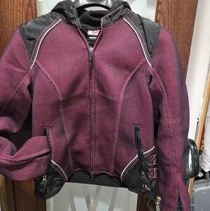 Harley-Davidson Women's Pink and Black Riding Jacket 3 In 1.